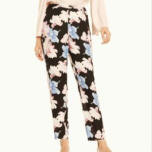 Vince Camuto Floral Poetic Bouquet Ankle Pants Lightweight Size S